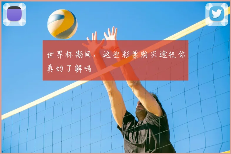 世界杯期间，这些彩票购买途径你真的了解吗